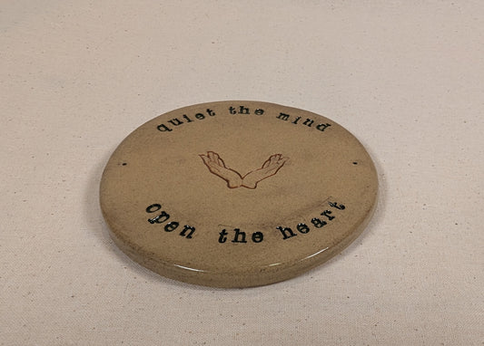 Ram Dass Inspired Stoneware Ceramic Coaster