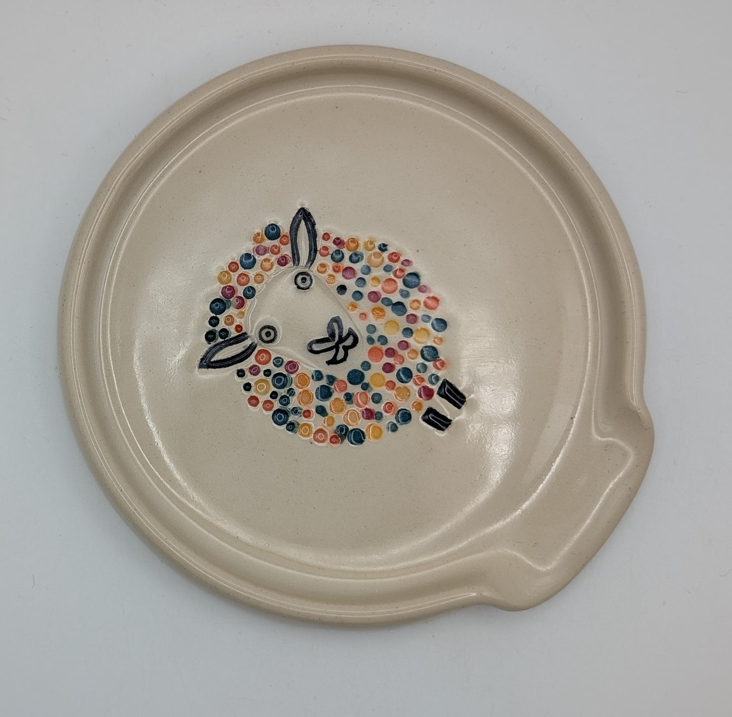 Handmade Stoneware Ceramic Spoon Rest