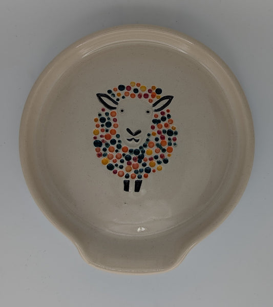 Handmade Stoneware Ceramic Spoon Rest