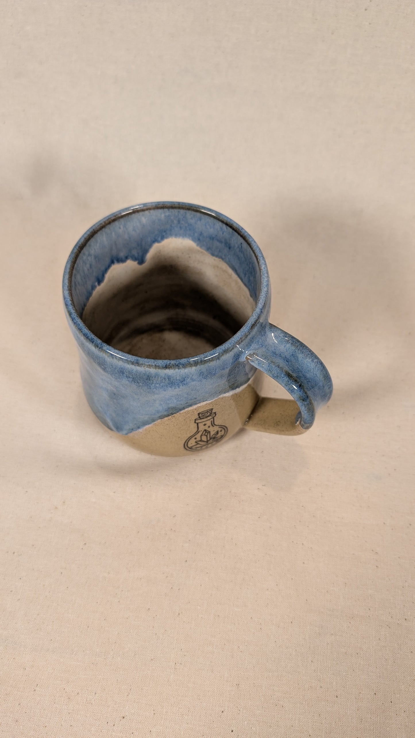 Mystical Mug - Blue with Potion, Moon, Clouds and Stars