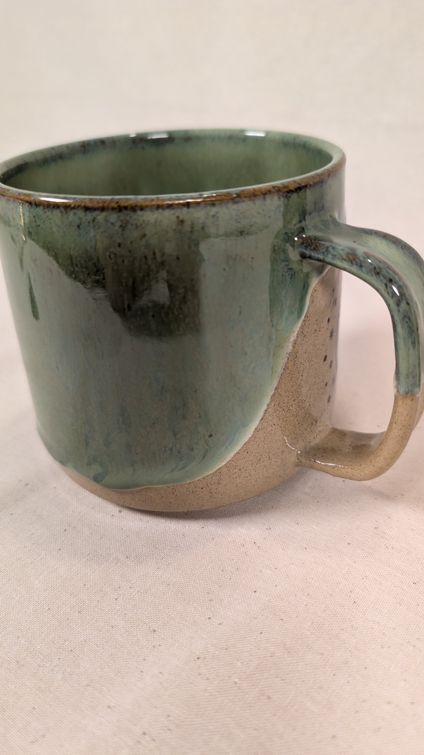 Mystical Mug - Green with Moon , Stars and Eye