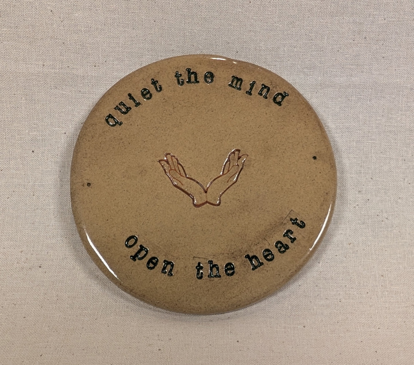 Ram Dass Inspired Stoneware Ceramic Coaster