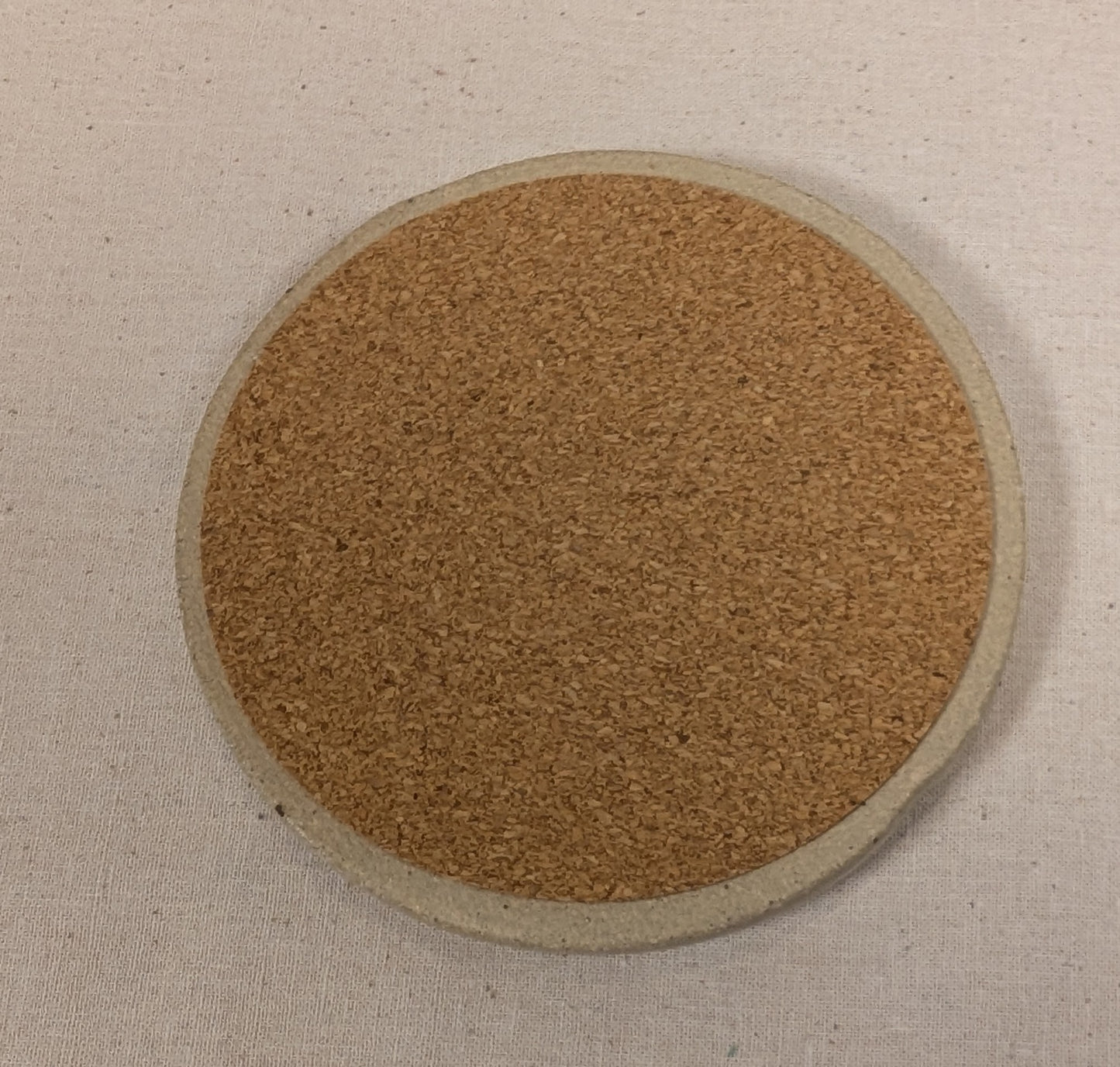 Ram Dass Inspired Stoneware Ceramic Coaster - Flowers Soft Blue dandelion