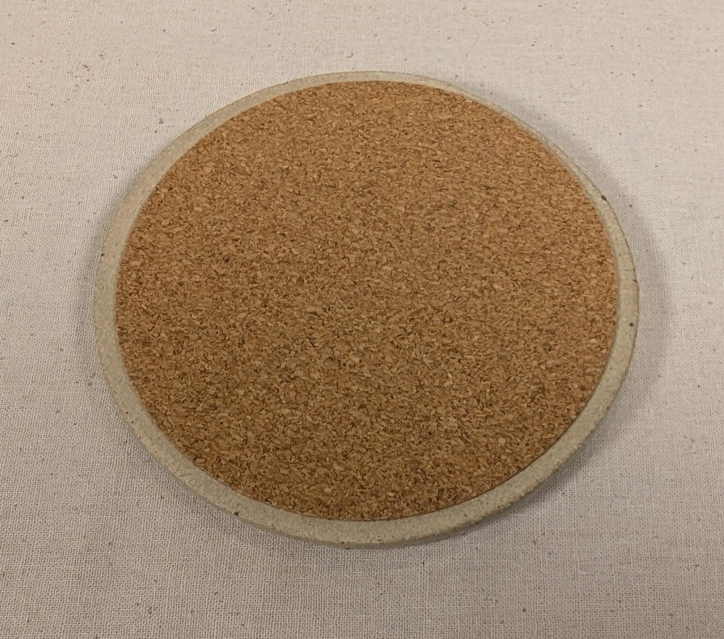 Ram Dass Inspired Stoneware Ceramic Coaster - Feathers Soft White