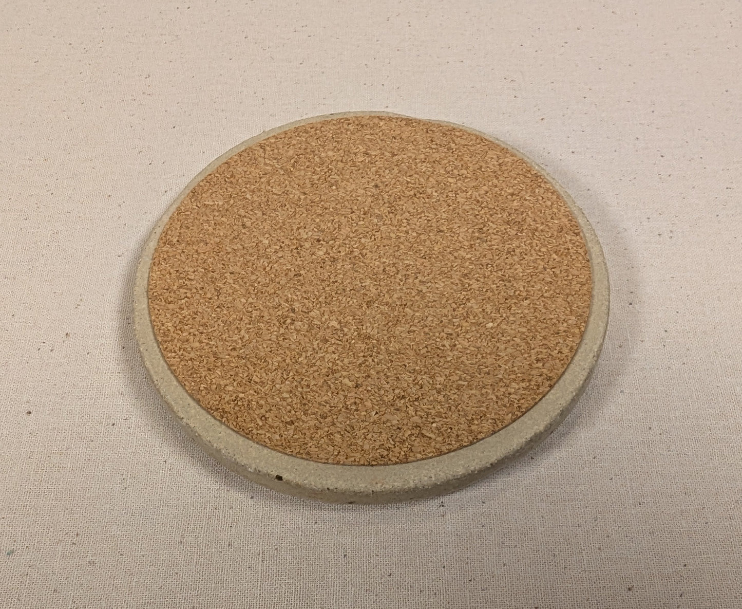 Ram Dass Inspired Stoneware Ceramic Coaster - Feathers Soft blue