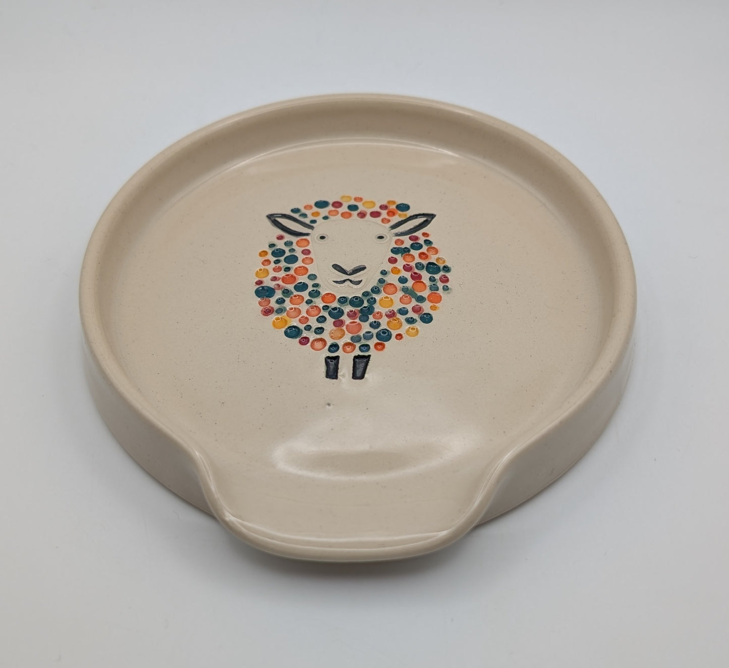Handmade Stoneware Ceramic Spoon Rest