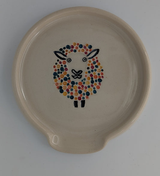 Handmade Stoneware Ceramic Spoon Rest
