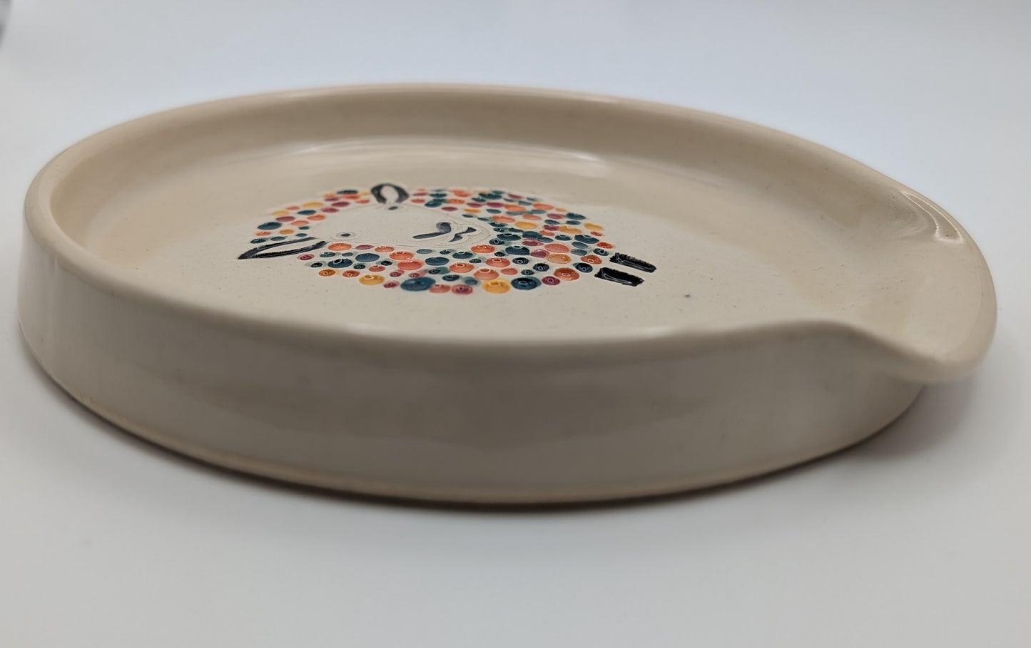 Handmade Stoneware Ceramic Spoon Rest