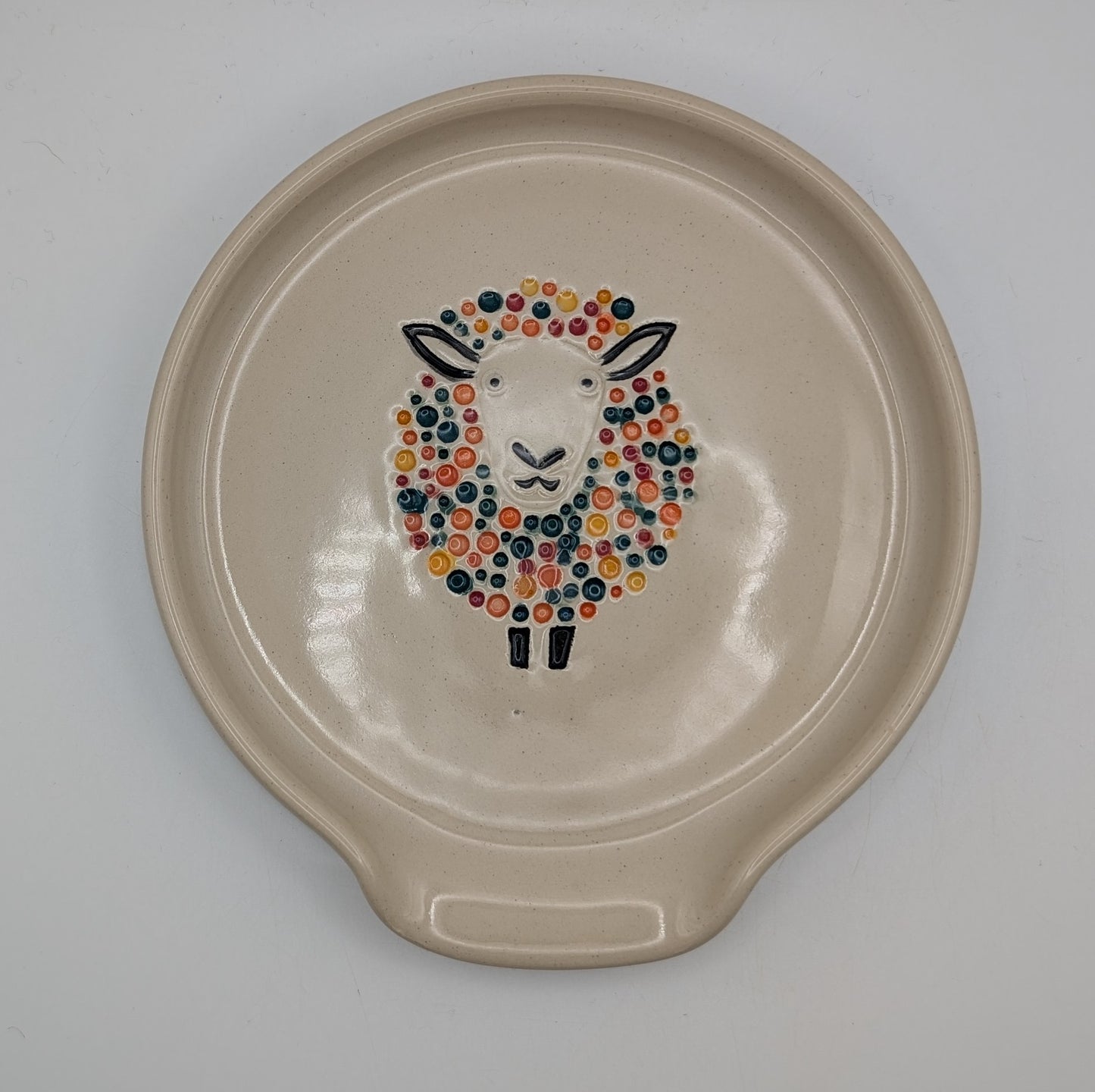 Handmade Stoneware Ceramic Spoon Rest