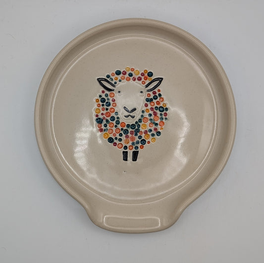 Handmade Stoneware Ceramic Spoon Rest
