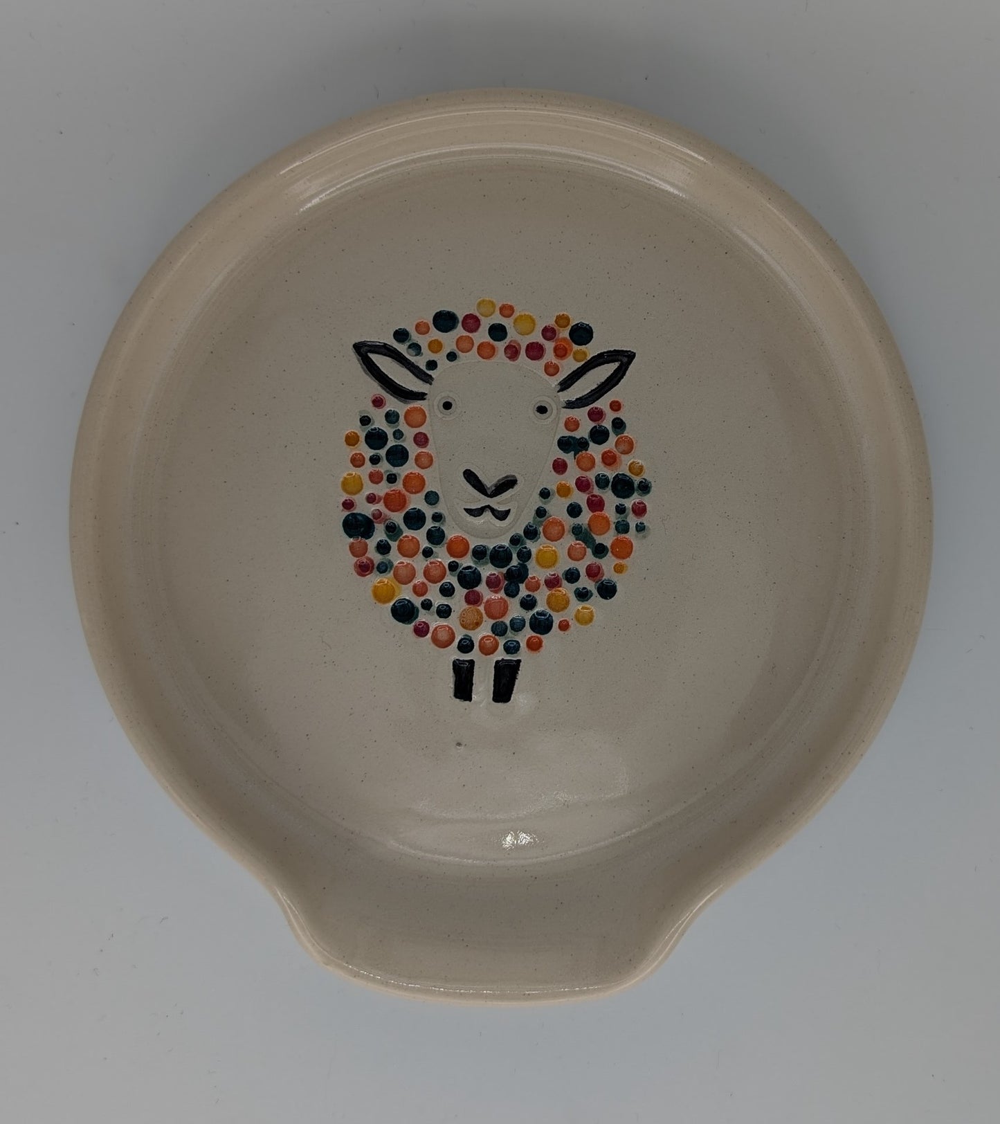 Handmade Stoneware Ceramic Spoon Rest